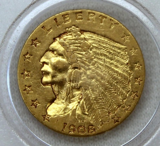 1908 $2.50 Indian Gold