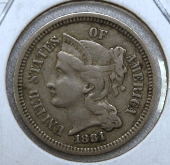 1881 Three Cent Piece