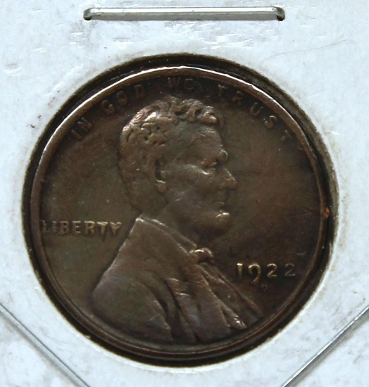 1922 Weak D Wheat Cent, Key Date