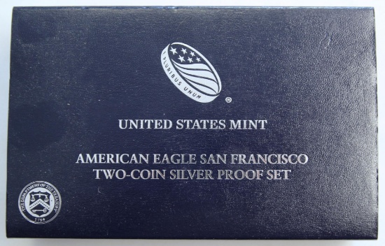 U.S. Mint 2012 American Eagle San Francisco Two Coin Silver Proof Set