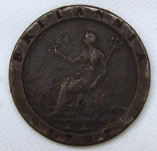 1797 Great Britain Britannia 2 Pence