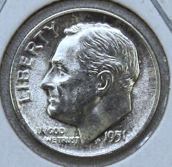 1951S Roosevelt Dime, Key Date in Series
