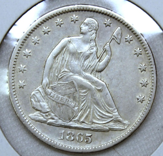 1865S Seated Liberty Half Dollar