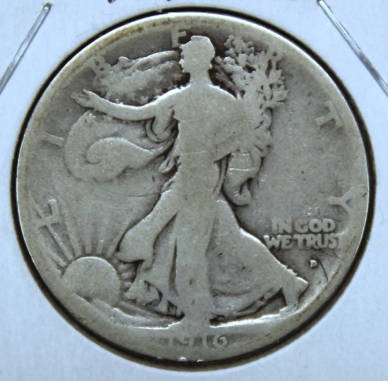 1916D Walking Liberty Half Dollar, Key Date