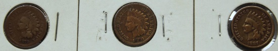 1879, 1880, 1881 Indian Head Cents