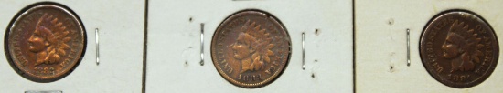 1882, 1883, 1884 Indian Head Cents