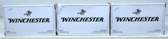 (3) Full Boxes Winchester 7.62x51 mm 147 gr. FMJ Steel Jacket Cartridges