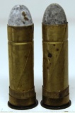 (2) .577 Snider Coiled Brass Collector Cartridges