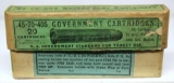 Full Vintage Two Piece Box w/Factory Insert Winchester .45-70-405 Gov't Cartridges