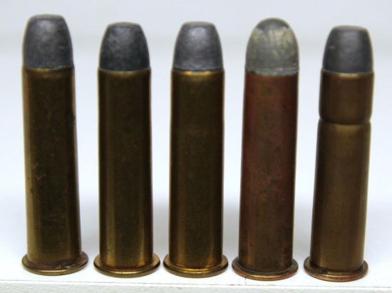 (5) Mixed .45-60 Collector Cartridges - (2) UMC, Rem-UMC, (2) Peters