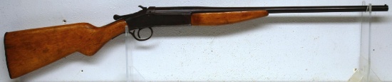 Iver Johnson Excel .410 Ga. Single Shot Shotgun Cracks in Stock by Upper and Lower Tang Leather for