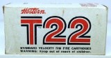 Full Vintage Brick of 500 Western T22 Standard Velocity .22 LR Cartridges