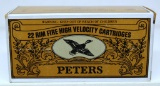 Full Vintage Brick of 500 Peters High Velocity .22 LR Cartridges
