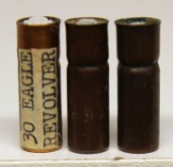 (3) .30 Eagle Cup Collector Cartridges for .30 Eagle Revolver