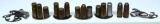 (14) .45 ACP Collector Cartridges w/15 Half Moon Clips for Colt and S&W Model 1917 Pistols World War