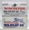 2 Full Vintage Boxes Winchester and Winchester Western Wildcat .22 LR Cartridges