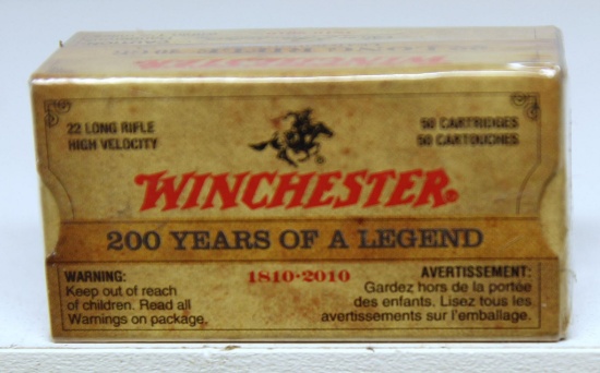 Full Box Winchester 200 Years of a Legend Oliver F. Winchester Commemorative .22 LR Cartridges