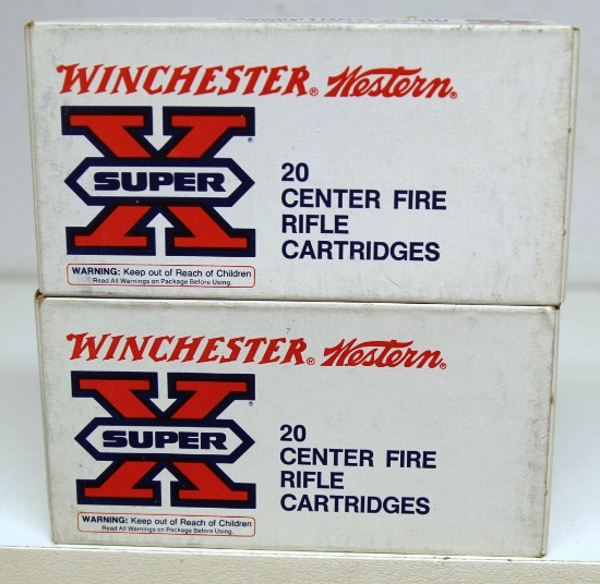 2 Full Boxes Winchester Western Super X .300 Savage 180 gr. Silvertip Express