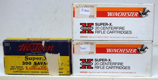 Full Box Winchester Super-X, Partial Box 8 Rounds Winchester Super-X, Partial Box 13 Rounds Western