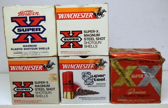 Full Box Western Super-X 10 Ga. 3 1/2" Magnum 2 Shot, Partial Box 14 Winchester Super-X 10 Ga. 3