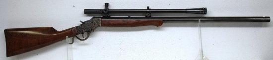 Custom Made A.O. Niedner .25-20 Target Single Shot Rifle on a Stevens Frame w/Lyman Junior