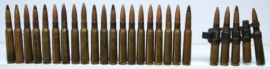 24 Mixed Rounds .50 Cal. Cartridges