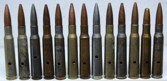 13 Rounds .50 Cal. Dummy Rounds