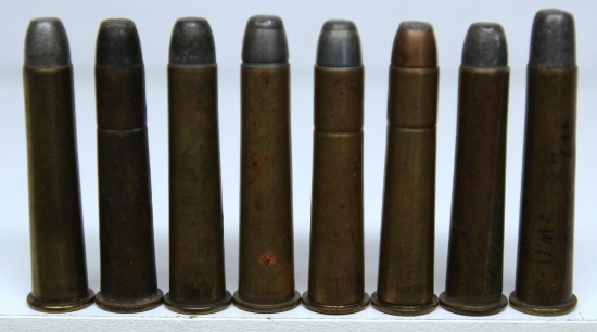 7 Rounds .40-65 WCF and 1 Round .40-60 WCF Cartridges