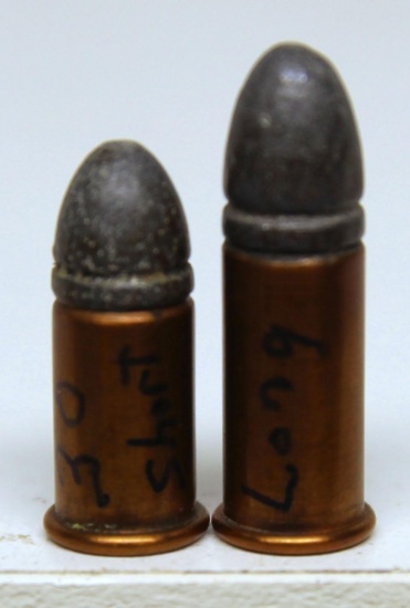 .30 Short Rim Fire and .30 Long Rim Fire Collector Cartridges