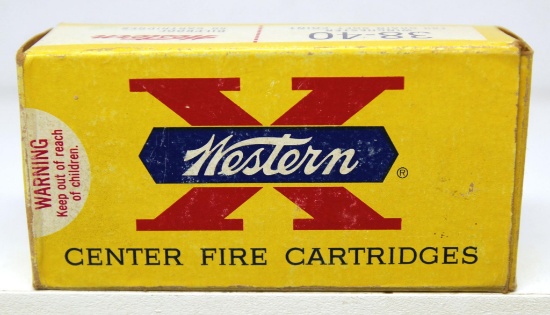 Full Vintage Box Western .38-40 Winchester 180 gr. SP Cartridges