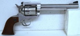 Ruger New Model Blackhawk .357 Mag. Stainless Finish Single Action Revolver w/Leather Holster,