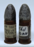 2 .44 S&W Martin Collector Cartridges