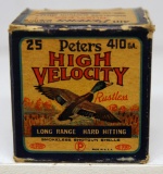 Full Vintage Box Peters High Velocity .410 Ga. 2 1/2
