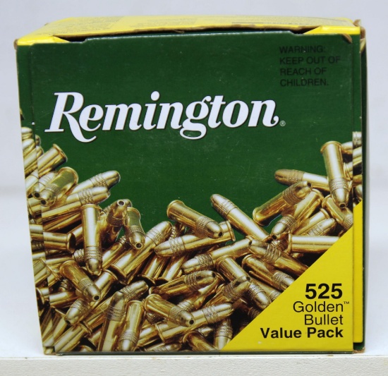 Full Box 525 Pack Remington .22 LR HP Cartridges