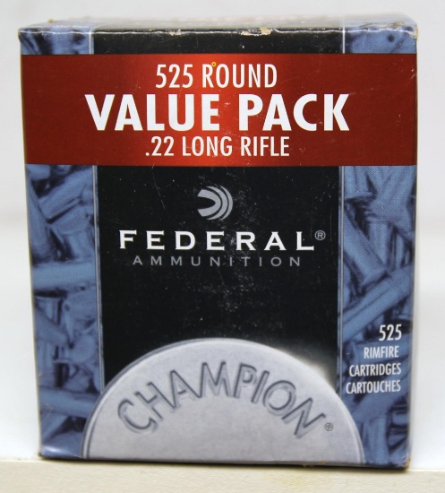 Full Box 525 Pack Federal Champion .22 LR Cartridges
