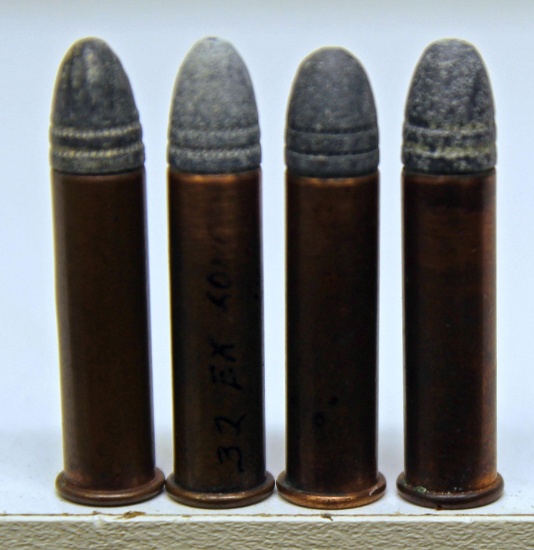 4 Mixed Rounds .32 Extra Long Rim Fire Collector Cartridges