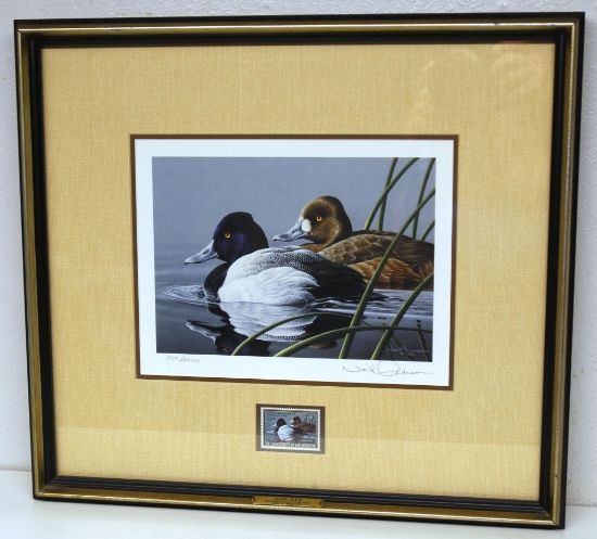 1989-90 Federal Duck Stamp Print by Neal R. Anderson in 17 1/2" x 16" Frame