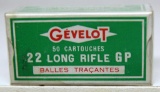 Full Vintage Box Gevelot .22 LR GP Flame Tracer Cartridges