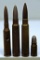 6.5 mm Japanese Ariska Dummy Rifle Cartridge, 2 7.7 mm Japanese Rifle Cartridges, 1 8 mm Japanese