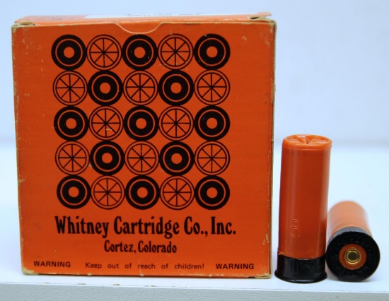 Full Vintage Box Whitney Cartridge Co. 12 Ga. 2 3/4" 8 Shot Shotshells