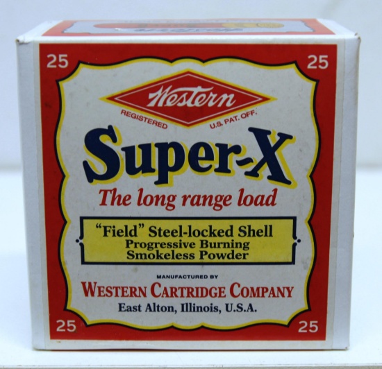Full Two Piece Box Western Super-X 12 Ga. 2 3/4" 6 Shot Shotshells