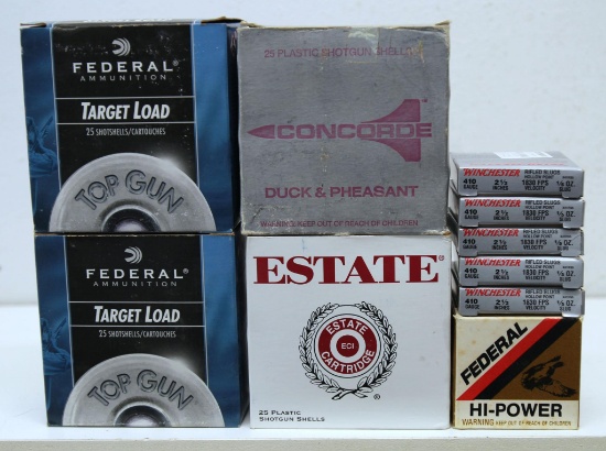 Mixed Lot Shotshells - 2 Full Boxes Federal Target Load 12 Ga. 2 3/4" 8 Shot, Full Box Estate 12 Ga.