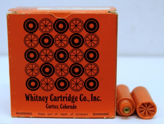 Full Vintage Box Whitney Cartridge Co. 12 Ga. 2 3/4" 9 Shot Shell Tube Only Shotshells