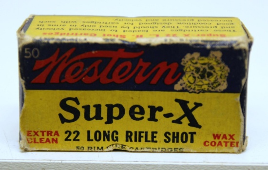 Full Vintage Box Western Super-X .22 LR Shot Cartridges