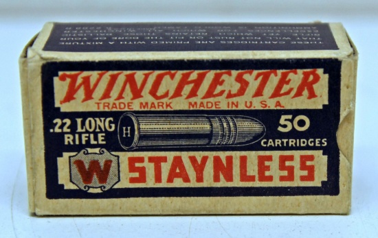 Full Vintage Box Winchester Staynless .22 LR Cartridges