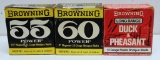 3 Full Vintage Boxes Browning 12 Ga. Shotshells - 55 Power 2 3/4