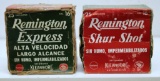 2 Full Vintage Boxes 16 Ga. from Mexico - Remington Shur Shot, Remington Express - Some Damage to