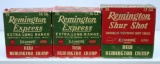 3 Partial Vintage Remington Shotshell Boxes - 2 Express 16 Ga., Shur Shot 12 Ga.