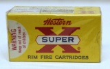 Full Vintage Box Western Super X .22 LR HP Cartridges