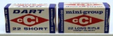 Full Vintage Box CCI Mini-Group .22 LR Target Velocity & CCI Dart .22 Short Cartridges